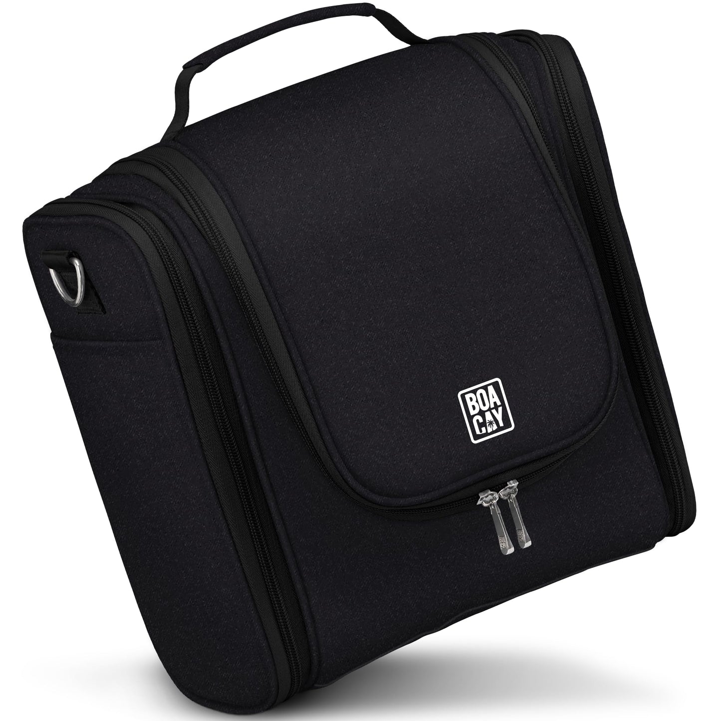 BOACAY Extra Large Hanging Travel Toiletry Bag for Women & Men, Makeup Bag, Shower & Wash Bag, Organiser for Cosmetics, Essentials, Travel Accessories