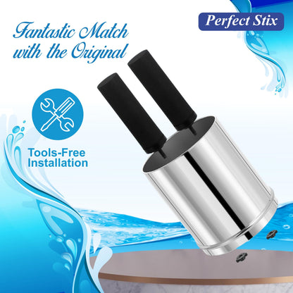 Denali Spring-1.6G (6 Liters)- Stainless Steel Gravity-Fed Water Filtration System with 2 Black Filters, SS Tap, POSTreat Filters, and Stainless Steel