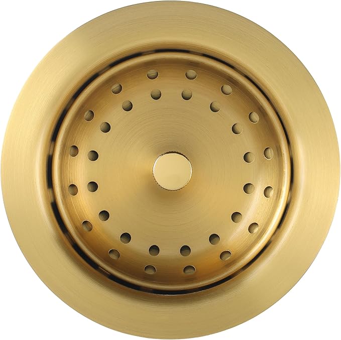 LQS Kitchen Sink Drain Assembly, Sink Drain Basket Strainer 304 Stainless Steel