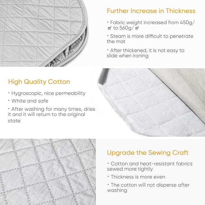 Ironing Mat Ironing Blanket, Upgraded Thick Portable Travel Ironing Pad