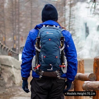 MOUNTAINTOP Hiking Backpack 40L Water Resistent Trekking Rucksack for Men Women Outdoor Traveling pack Daypack 55 x 35 x 25 cm