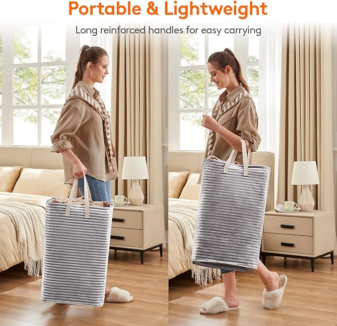 Lifewit 4 Pack Laundry Hamper Large Collapsible Laundry Baskets, Freestanding