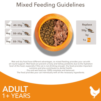 IAMS Adult Complete Dry Cat Food Chicken 3kg - Supports Strong Immune System