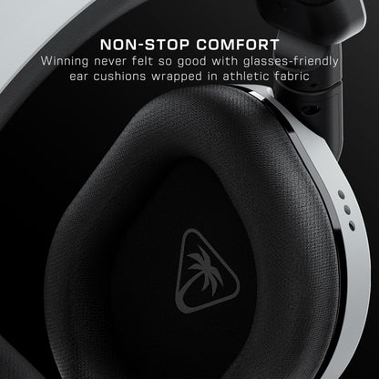 Turtle Beach Stealth 600 Wireless Multiplatform Amplified Gaming Headset for PS5, PS4, PC, & Mobile – Bluetooth, 80-Hr Battery, Noise-Cancelling Flip-to-Mute Mic, 50mm Speakers – White