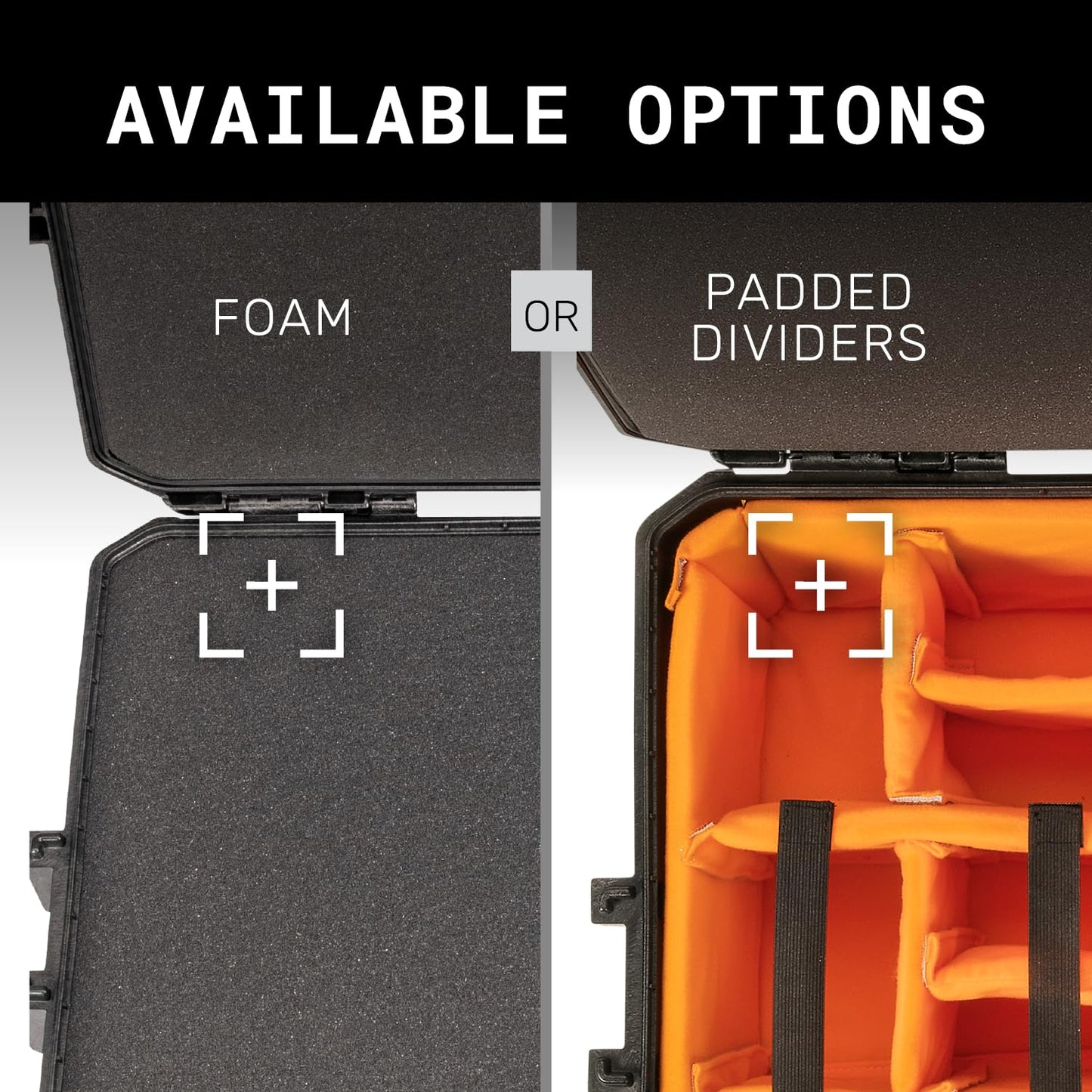 Pelican Vault v525 Case with Padded Dividers for Equipment, Electronics Gear, Camera (Black)