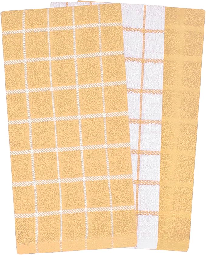 Ritz Premium 100% Cotton Terry Check Kitchen Dish Towels