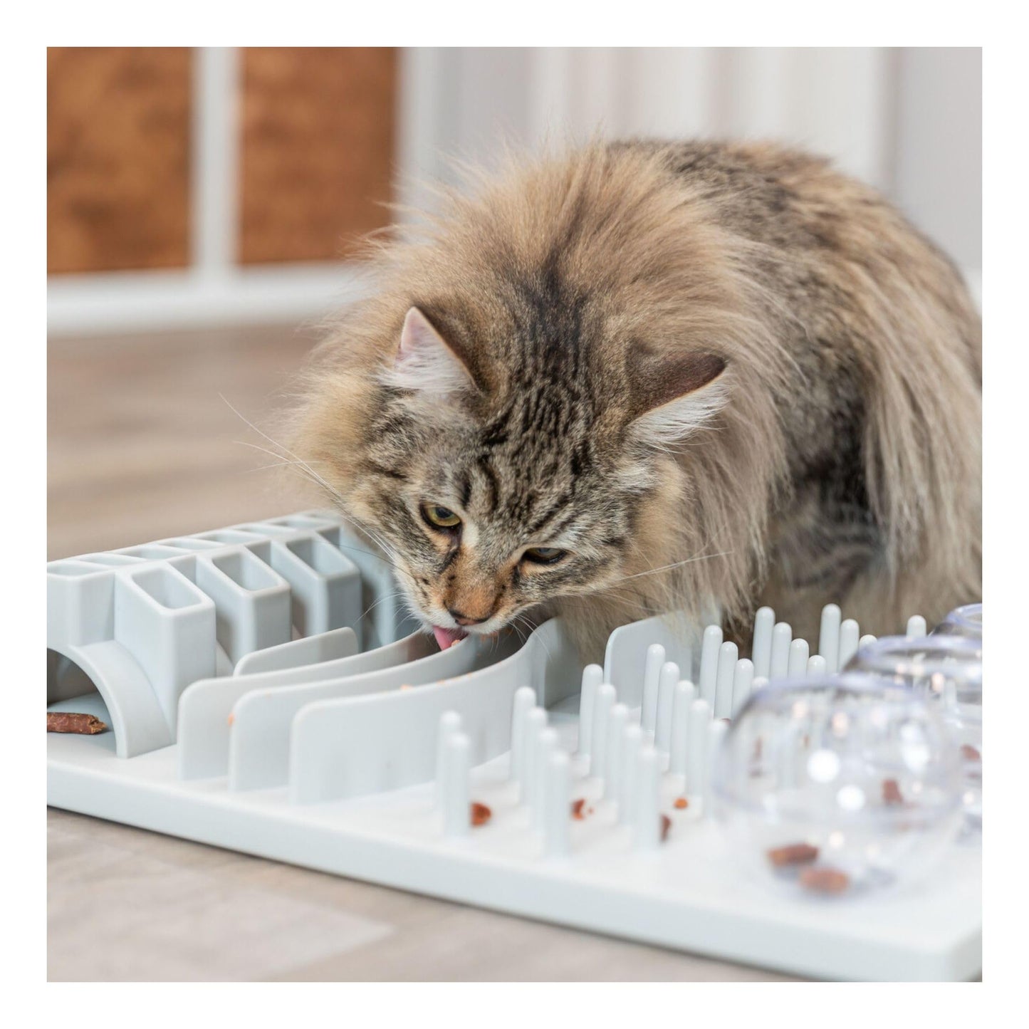 TRIXIE Fun Board Strategy Game for Cats, Puzzle Toy, Treat Dispenser, Interactive Play, Mental Stimulation