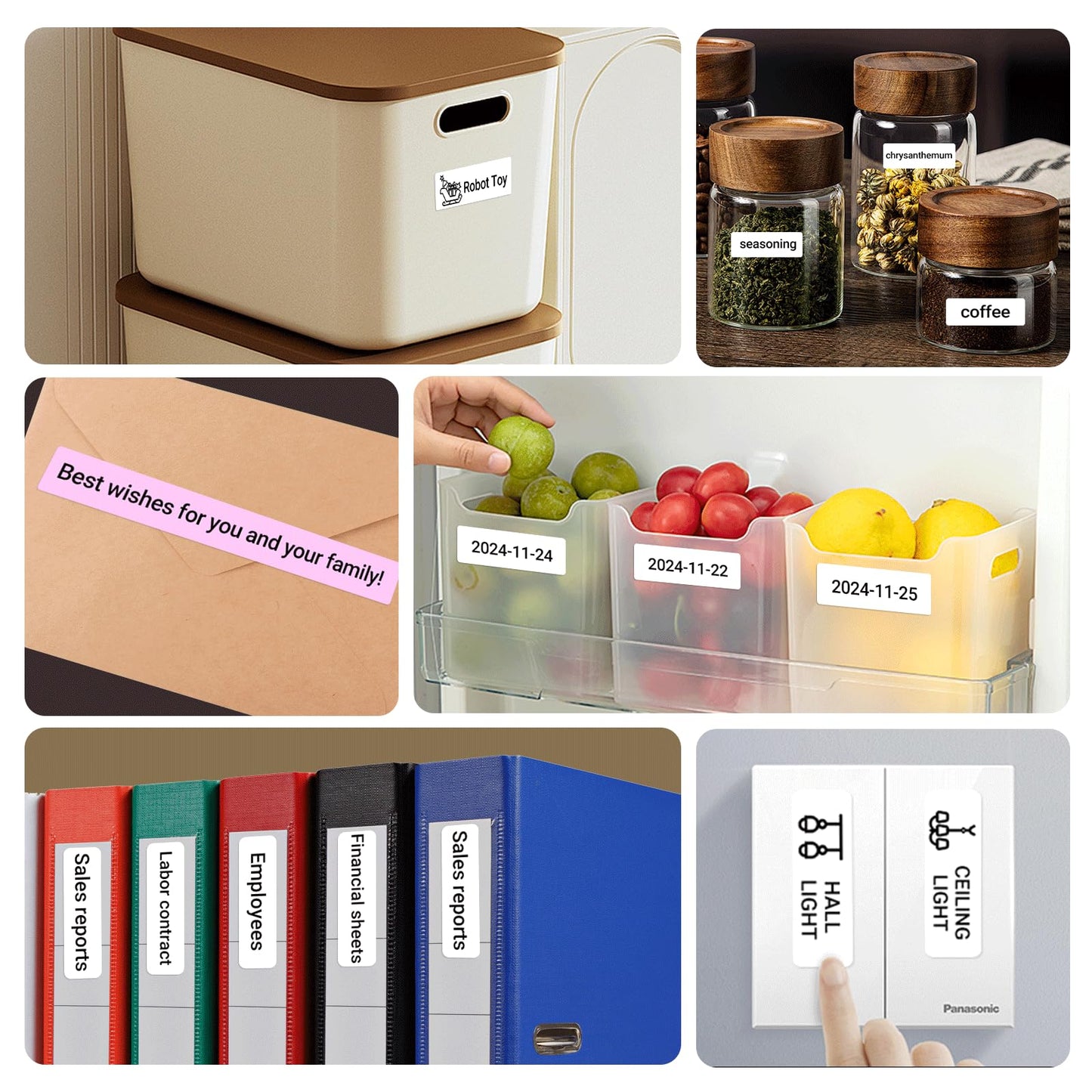 ORGBRO X1 Label Maker Machine with Tape Thermal Portable Bluetooth Label Printer for Smartphones Mini Handheld Sticker Maker with Multiple Templates for School Office Home Kitchen Organization, White