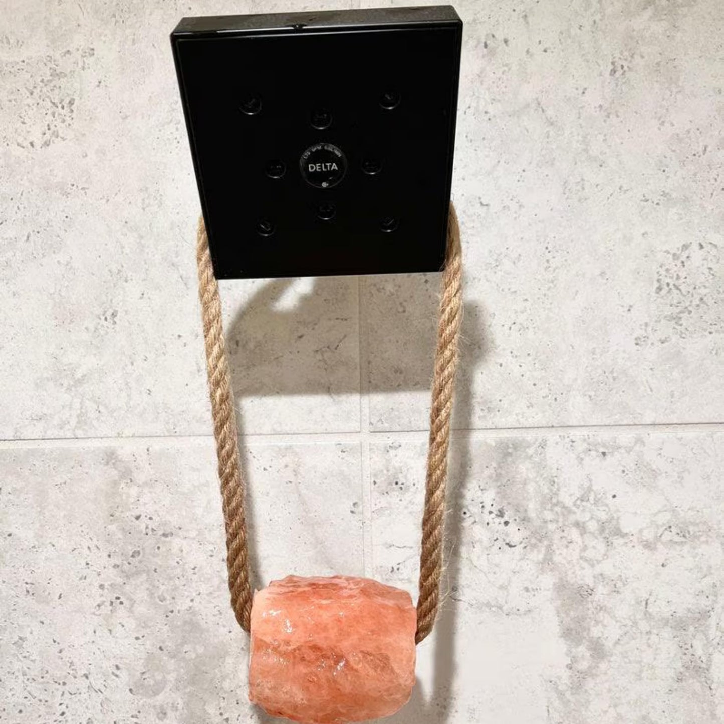 Himalayan Pink Bath Salts on Rope – Natural Salt for Bath Soak and Salt for Shower Use