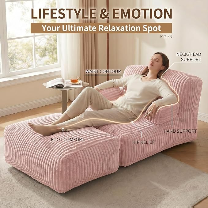 6FT Large Bean Bag Chair Lounger