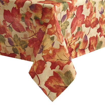 Elrene Home Fashions Harvest Festival Fall Printed Tablecloth, Polyester, Multicolor, 60" x 84" (Tablecloth)