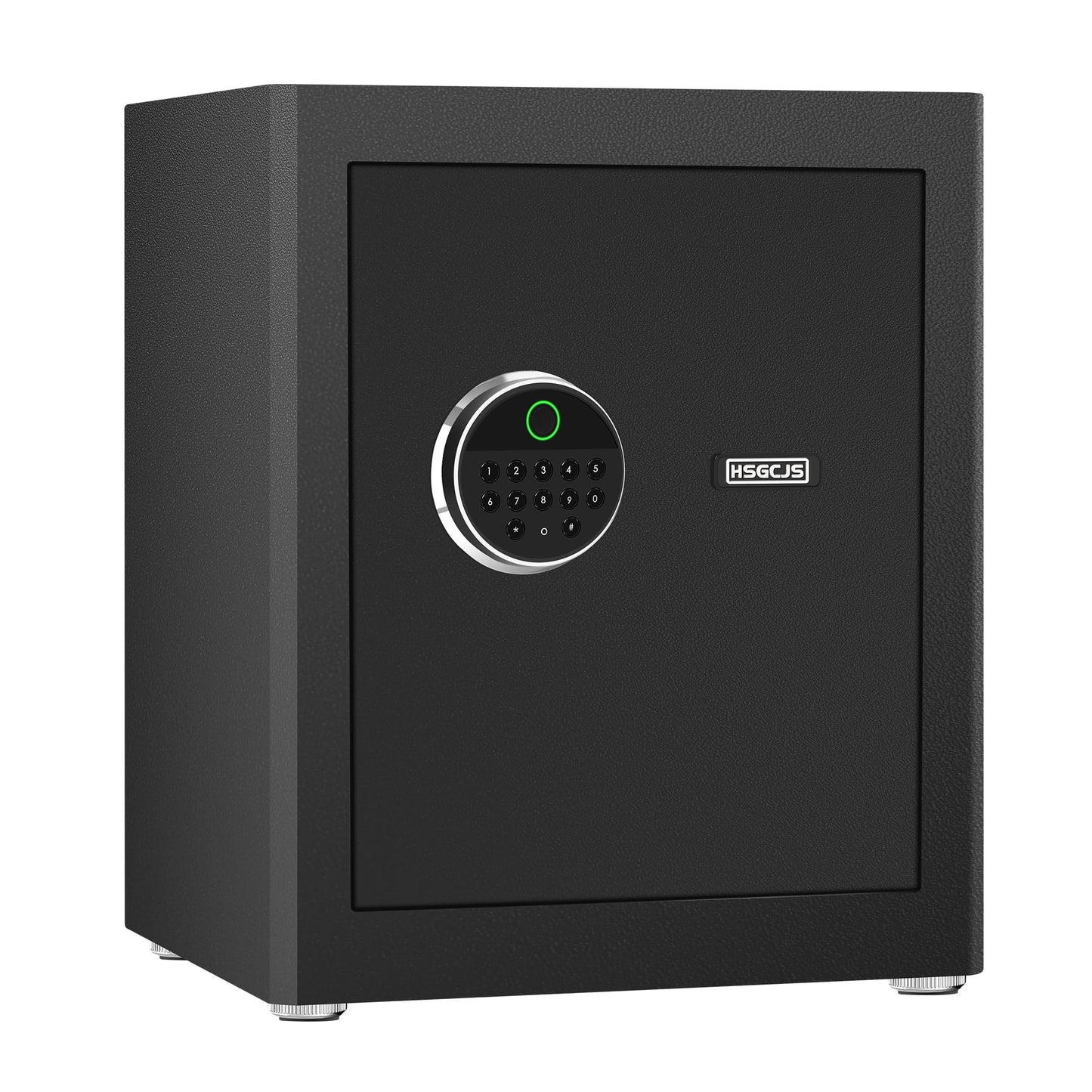 HSGCJS Biometric Fingerprint Safe, Security Safes with full Digital Keypad, Induction Light and Soft Lining, Home Box for Money, Jewelry and Documents -1.93 Cubic Feet