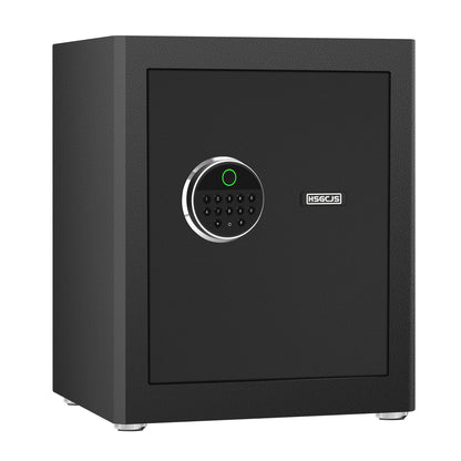 HSGCJS Biometric Fingerprint Safe, Security Safes with full Digital Keypad, Induction Light and Soft Lining, Home Box for Money, Jewelry and Documents -1.93 Cubic Feet