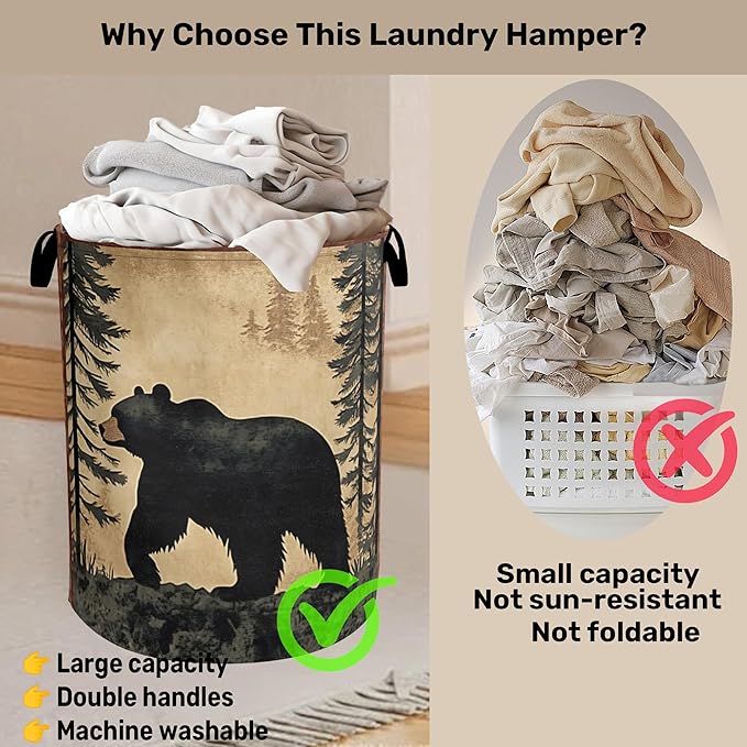 Bear Mountain Laundry Basket