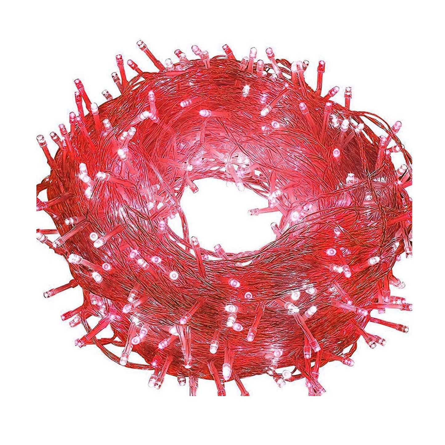 FULLBELL Red String Lights Indoor, 8 Modes Christmas Lights Plug in Fairy String Lights for Bedroom, 33ft 100 LED Outdoor for Christmas Tree Decor.