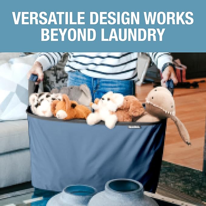 CleverMade Collapsible Laundry Basket 2 Pack – 60L Foldable Clothes Hamper