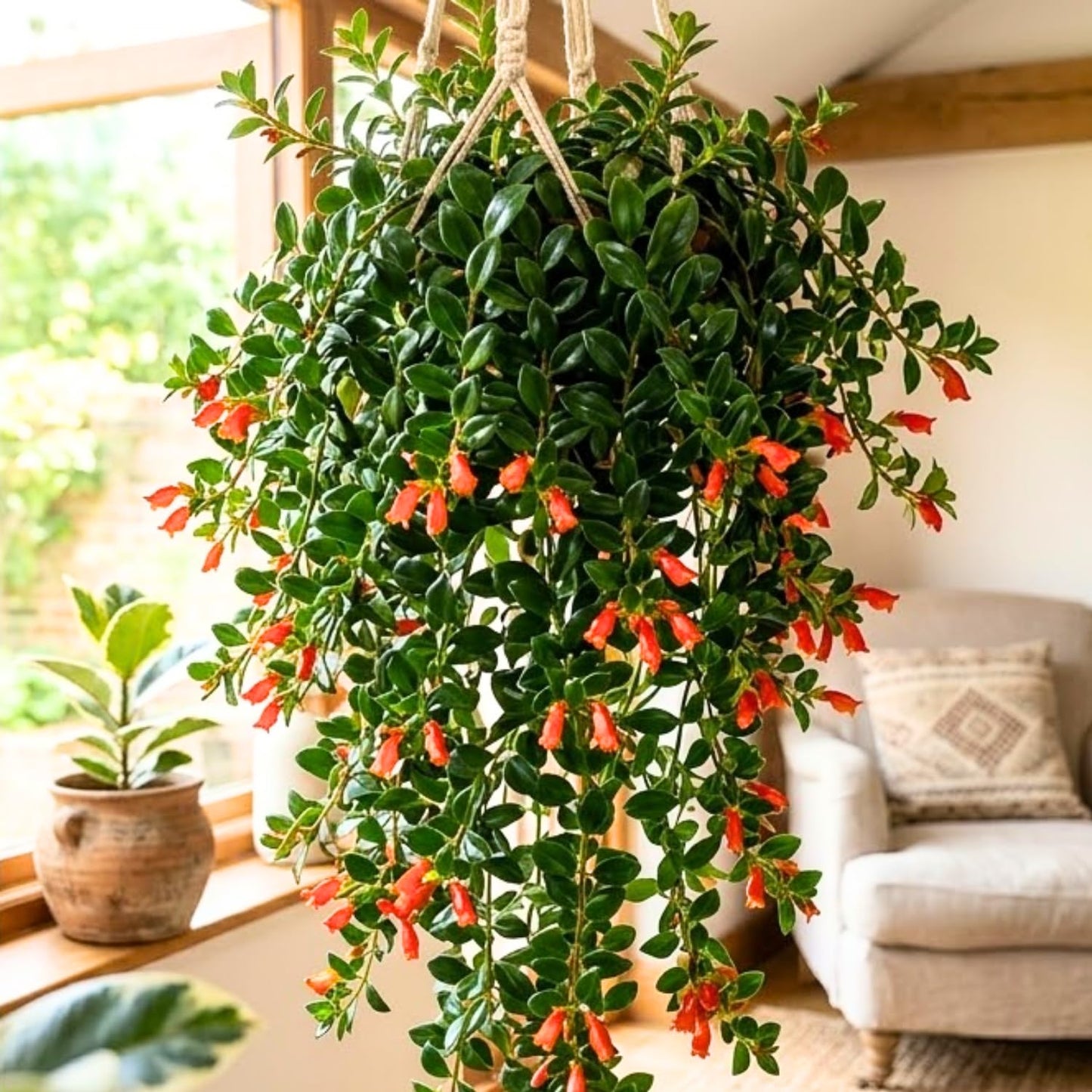Goldfish Plant Live, Trailing Indoor Houseplant in 4 Inch Pot for Hanging Planters