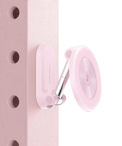 GolbinBox Magnetic Gym Phone Holder for MagSafe, All Metal Dual-Magnet Mount for iPhone and Android, 360° Adjustable Tri-Axis, Gym Essentials for Bodybuilder Men Women Recording Fitness Exercise, Pink