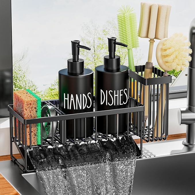 MASADI Kitchen Dish Soap Dispenser Set