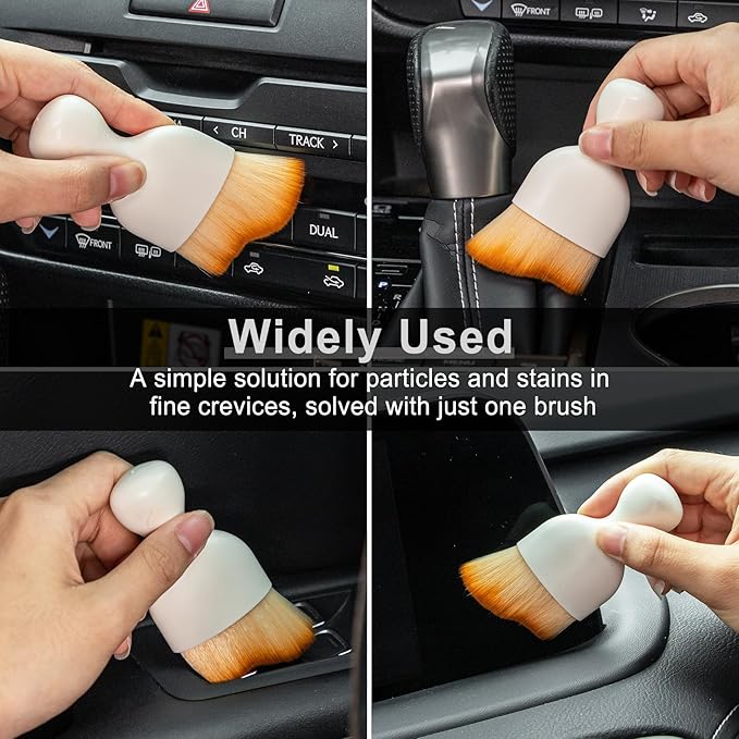 GaRhomxy Car Detailing Brushes, Car Interior Dust Sweeping Soft Brush, Soft