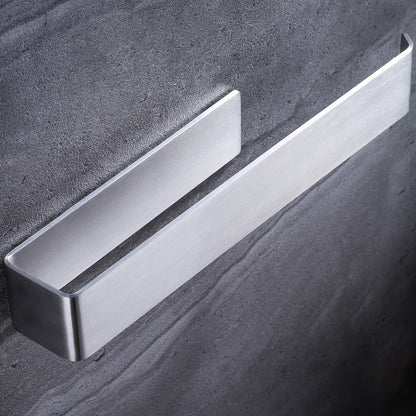 YIGII Towel Holder 26CM - Hand Towel Rail Self Adhesive Hand Towel Rack Open Towel Ring for Bathroom, Stainless Steel (No Drilling)