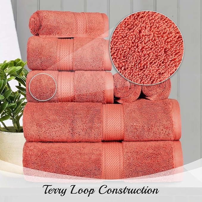 SUPERIOR Solid Egyptian Cotton Face Towel Set