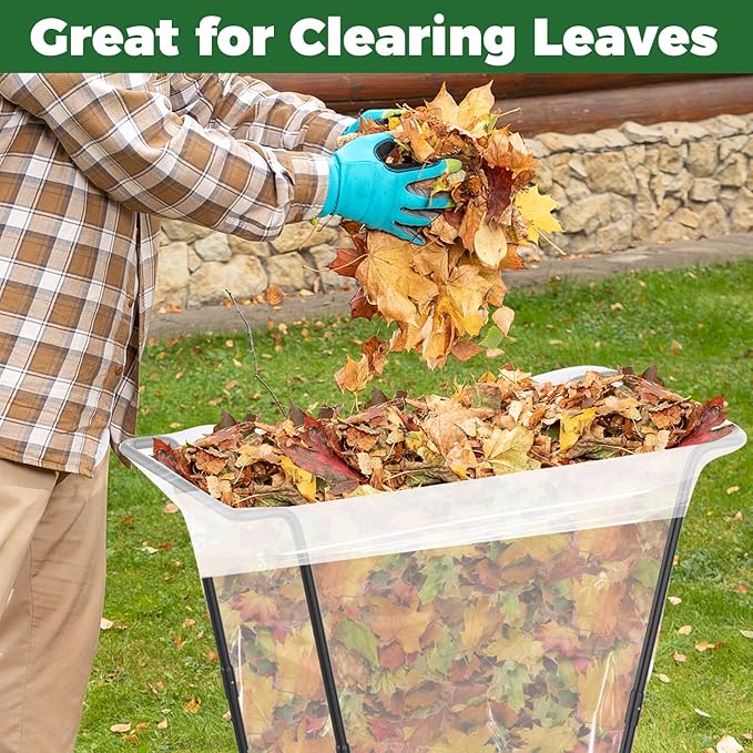 2PCS Outdoor Trash Bag Holder Metal Garden Trash Bag Holder