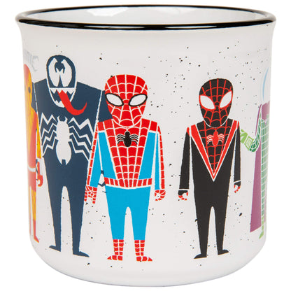 Silver Buffalo Marvel Spider-Man and Villains Ceramic Camper Mug, 20 Ounces