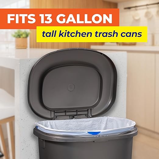 Hefty Essentials Drawstring 13 Gallon Kitchen Trash Bags, Tall Unscented Trash