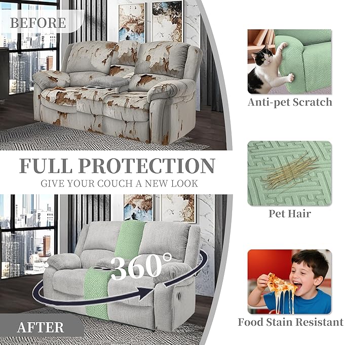 100% Waterproof Sectional Recliner Couch Covers