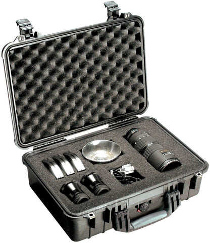 Pelican 1500 Case With Foam (Silver)
