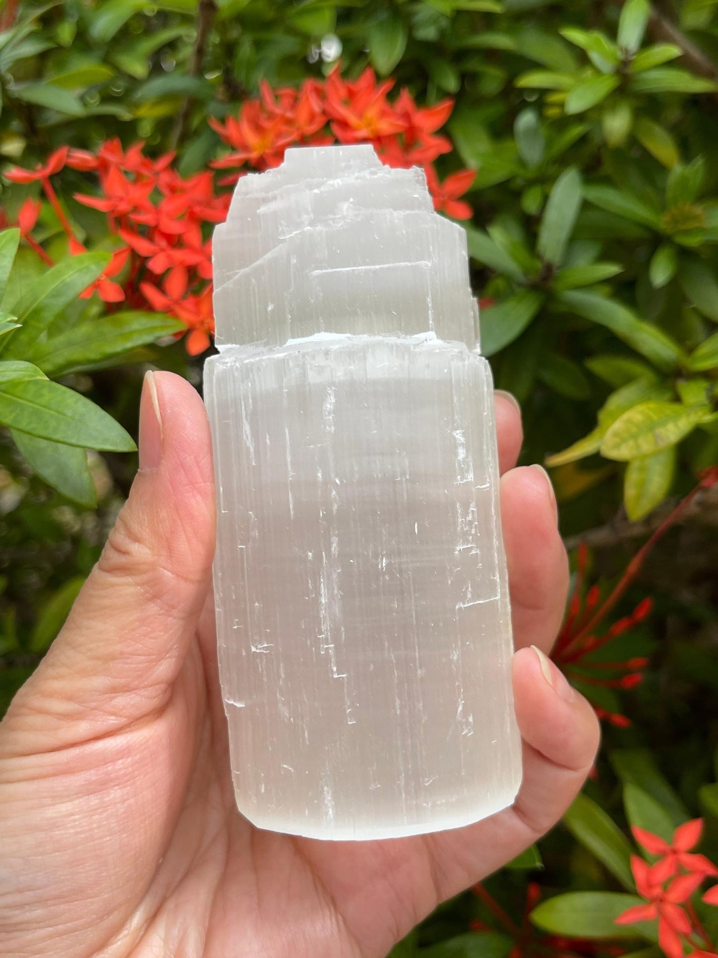 GAF TREASURES Selenite Iceberg Night Light, Selenite Crystal Nightlight Plugin, Selenite Skyscraper, Night Light Kids and Baby Nursery