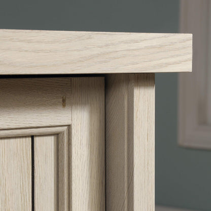 Sauder Costa Office Desk with Drawers, Executive Desk with File Drawer Storage, in Chalked Chestnut
