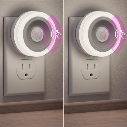 Briignite Motion Sensor Night Light, 4 Pack, Night Lights Plug into Wall, Auto On/Off Motion Activation Nightlight, Energy-Saving 0.6W LED, Daylight White, Ideal for Kids, Bedroom, Bathroom
