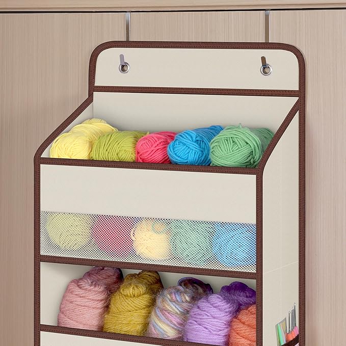 Univivi 1 Pack Over The Door Organizer, Non-Tilting Over The Door Organizer