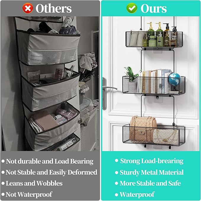 HapiRm Over Door Organizer Storage