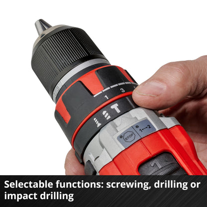 Einhell Impact Drill Driver TE-CD 18/50 Li-i BL Solo Power X-Change (Li-ion, 18 V, 50 Nm, Brushless Motor, 2-speed Gearing, Soft Grip, Supplied Without Battery or Charger)