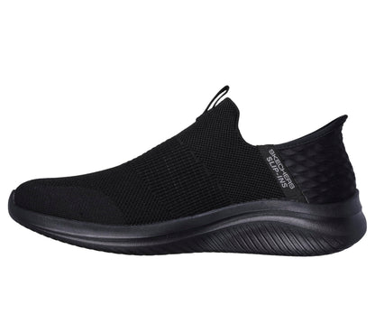 Skechers Men's Ultra Flex 3.0 Smooth Step Sneaker, Black Knit Trim, 10 UK