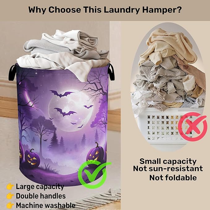 Pumpkin Party Foldable Laundry Hamper