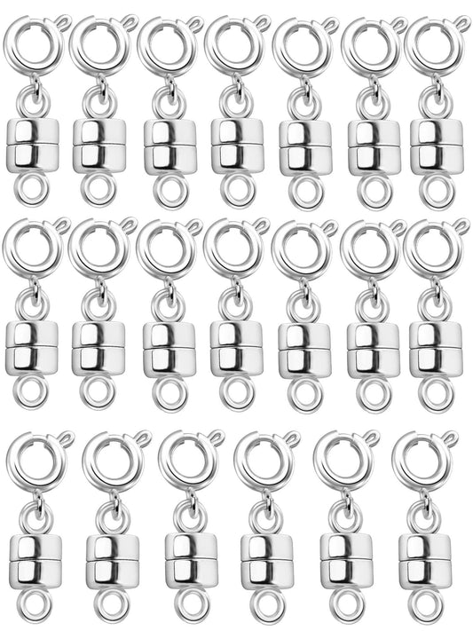 Dailyacc Magnetic Necklace Clasps and Closures - Safety 14 K Gold and Silver Jewelry Converters for Bracelets Chain Extender