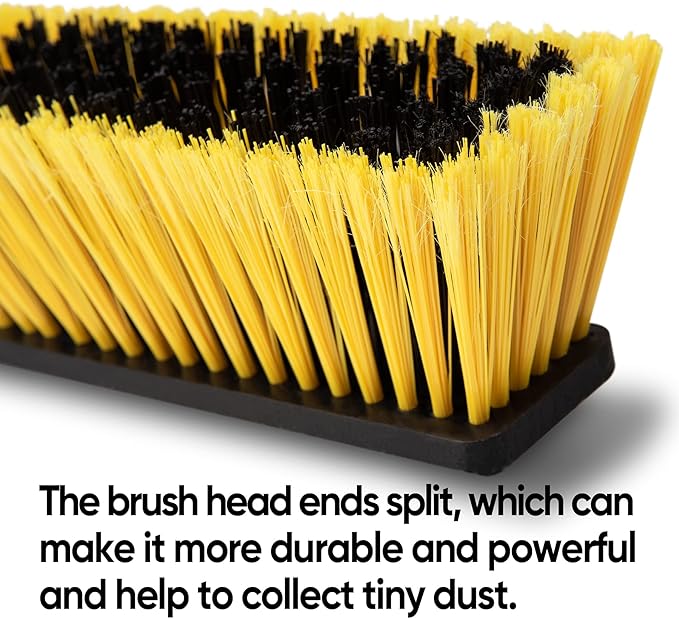Yocada 18 Inch Push Broom Heavy-Duty Outdoor Commercial Broom Brush Stiff