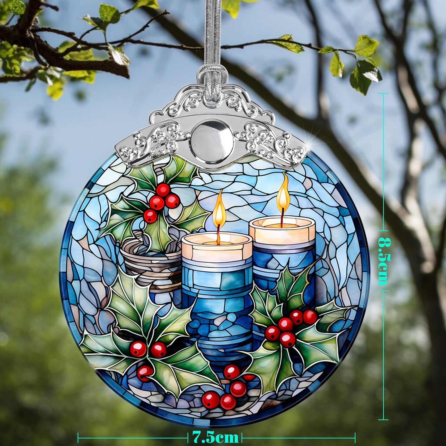 Christmas Ornaments, Jocidea Christmas Decorations for Tree, Christmas Tree Ornaments, Christmas Keepsake Gifts - Candle