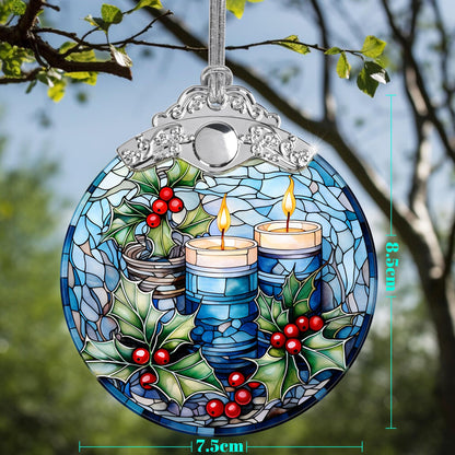Christmas Ornaments, Jocidea Christmas Decorations for Tree, Christmas Tree Ornaments, Christmas Keepsake Gifts - Candle