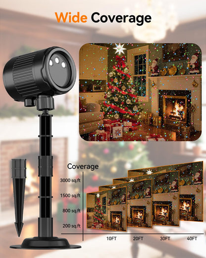 MXLATUU Laser Projector Lights, Valentines Day Gift RGB Laser Light with RF Remote,Timer, Christmas Holiday Decorations Projector for Home Garden Yard Party Outdoor Indoor Lights Show