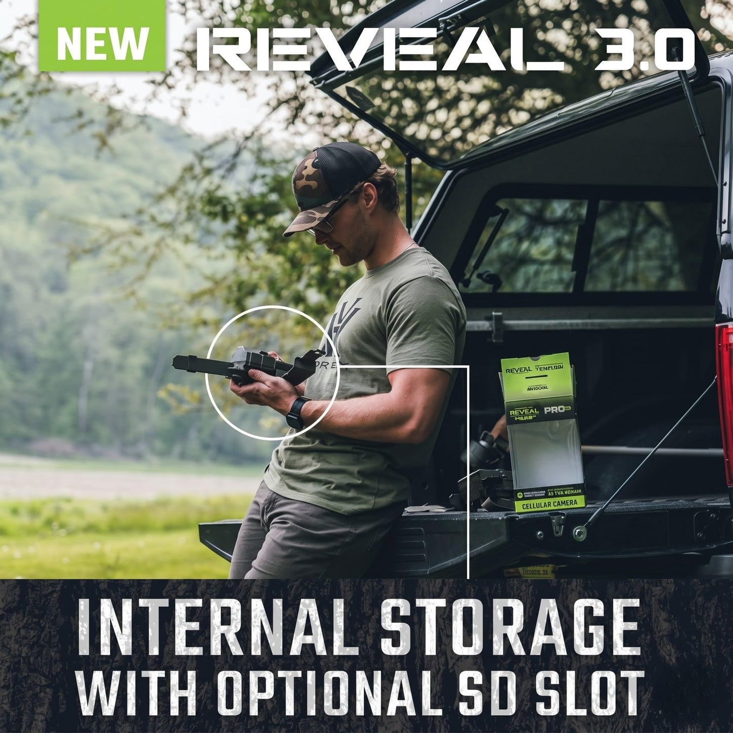 TACTACAM Reveal Pro 3.0 Cellular Trail Camera – Auto Connect 4G LTE, 4K Photos, No-Glow IR Flash, Extended Battery, Built-in GPS, On-Demand Video, Best Hunting & Property Camera