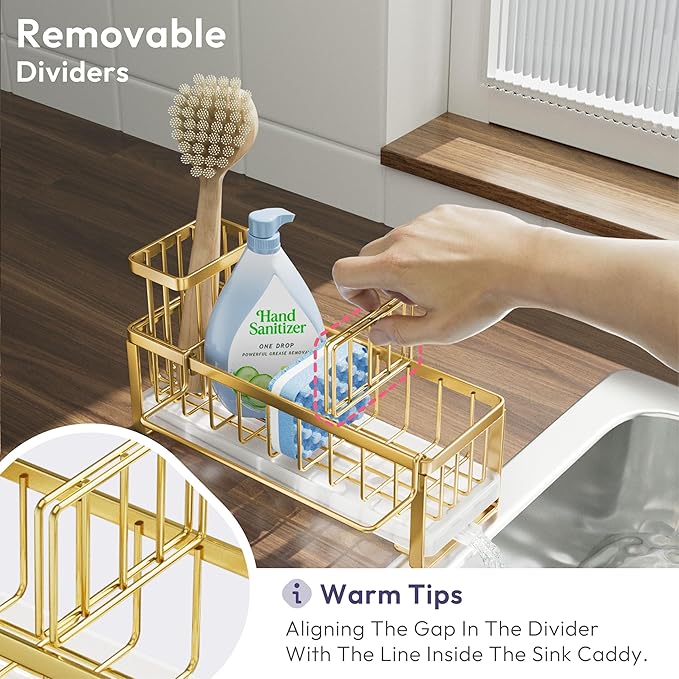 SWTYMIKI Sponge Holder for Kitchen Sink