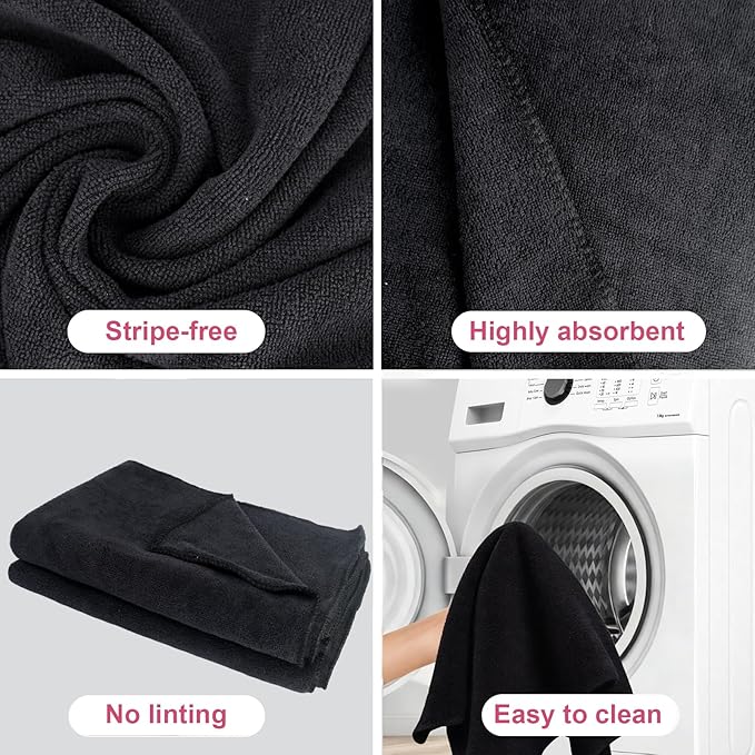 4 Pcs Extra Large Microfiber Cleaning Cloth 30 x 20 Inch Reusable Thick