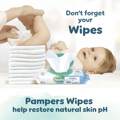 Pampers Harmonie Nappies Size 2, 204 Nappies, 4kg-8kg, Monthly Pack, Gentle Skin Protection with 100 Percent Pampers Protection