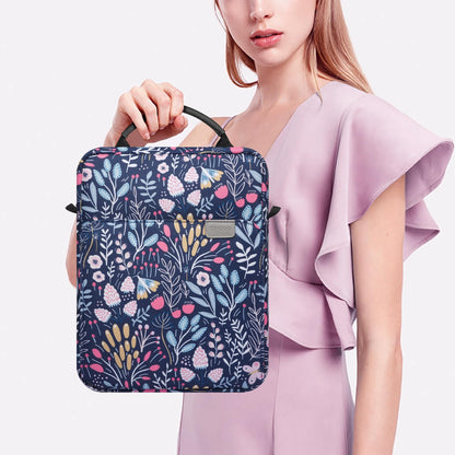 TiMOVO 9-11 Inch Tablet Sleeve Bag with Shoulder Strap for iPad 11-inch A16 2025, iPad 10.9"/10.2" | Air 11/5th/4th Gen. 10.9", Galaxy Tab A9 Plus 11", Colorful Flower