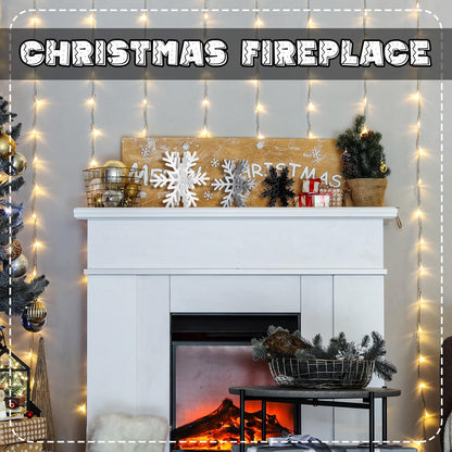 Bucherry 12 Pcs Wooden Snowflake Table Decor 3D Snowflake Tabletop Signs and Centerpiece for Frozen Party Christmas Xmas Winter Wonderland Decorations Home Office Mantel(White, Gray, Black)